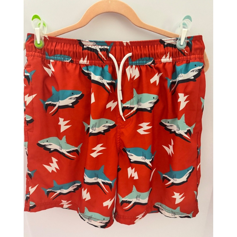 Sovereign Code Swimsuit - Red with Sharks - Size M